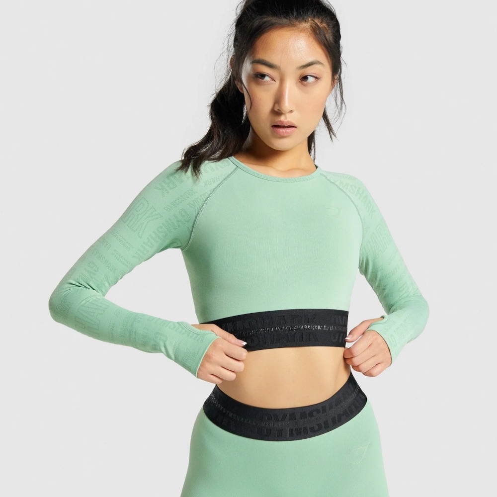 Gymshark Vision Long Sleeve Crop Top Medium